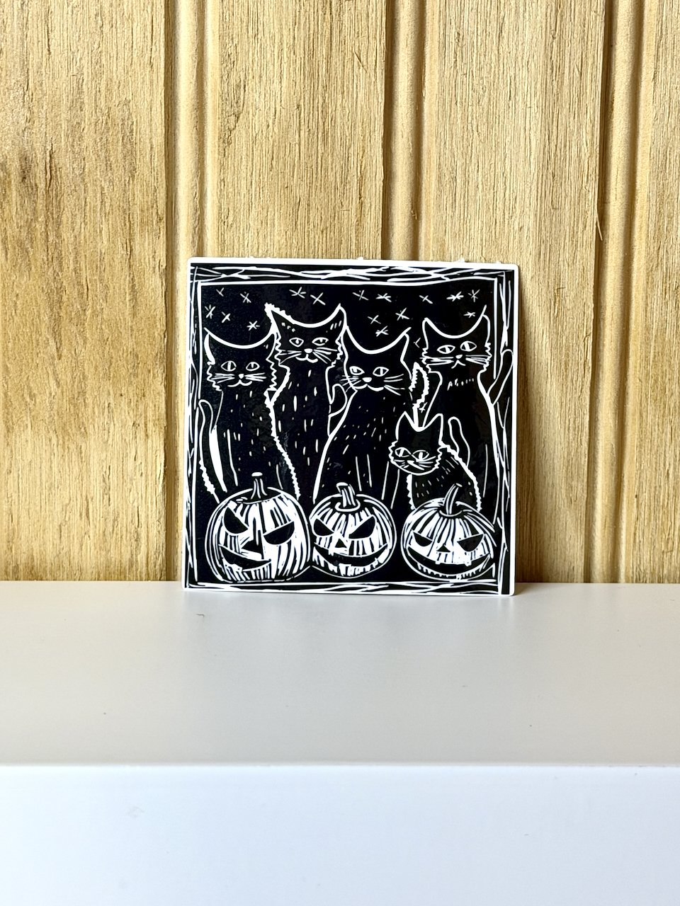 Cats & Pumpkins Sticker