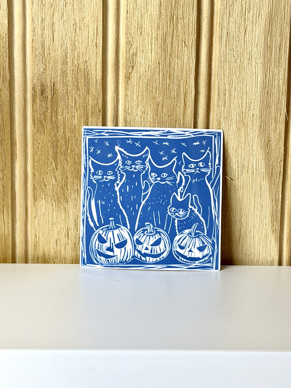Cats & Pumpkins Sticker - Image 2