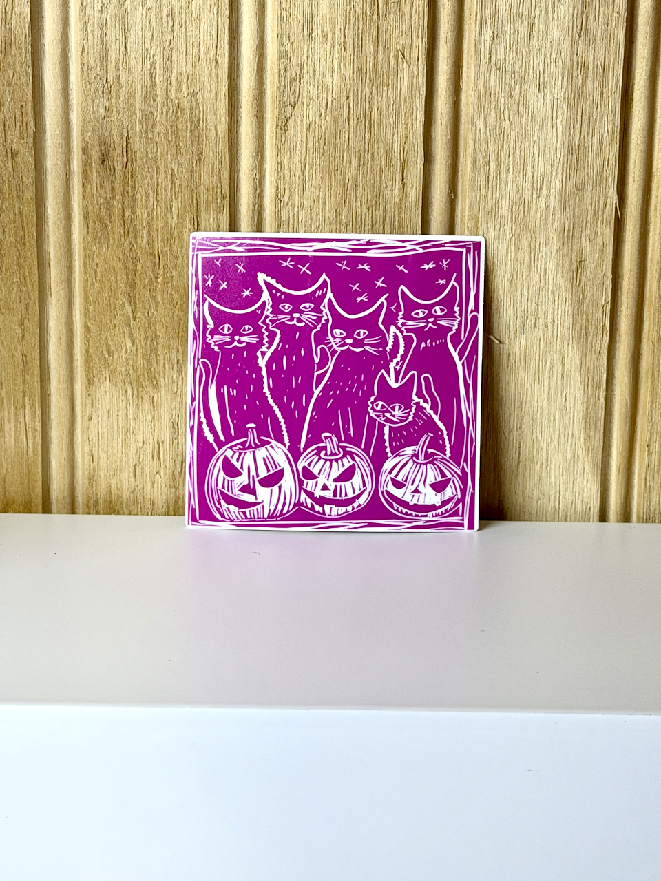 Cats & Pumpkins Sticker - Image 4
