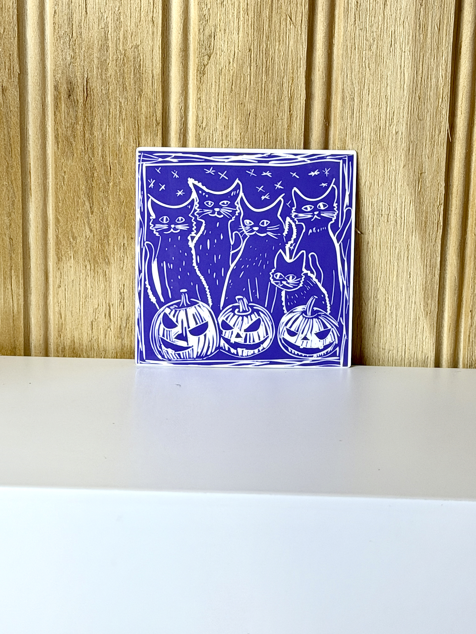 Cats & Pumpkins Sticker - Image 5