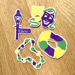 Mardi Gras Stickers