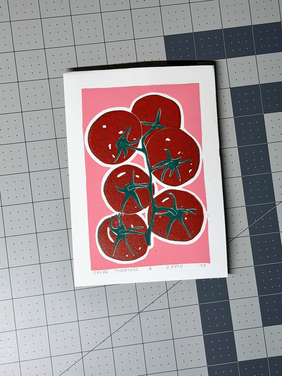 Tomato Linoprint Artwork - Image 2