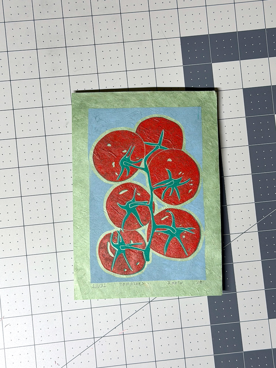 Tomato Linoprint Artwork - Image 3