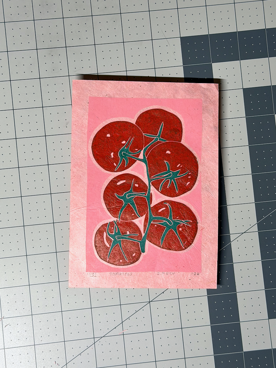 Tomato Linoprint Artwork - Image 4